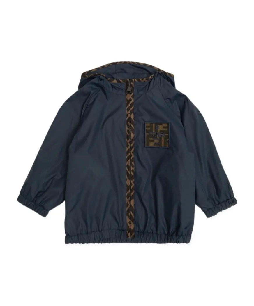Fendi Kids Logo Detailed Jacket