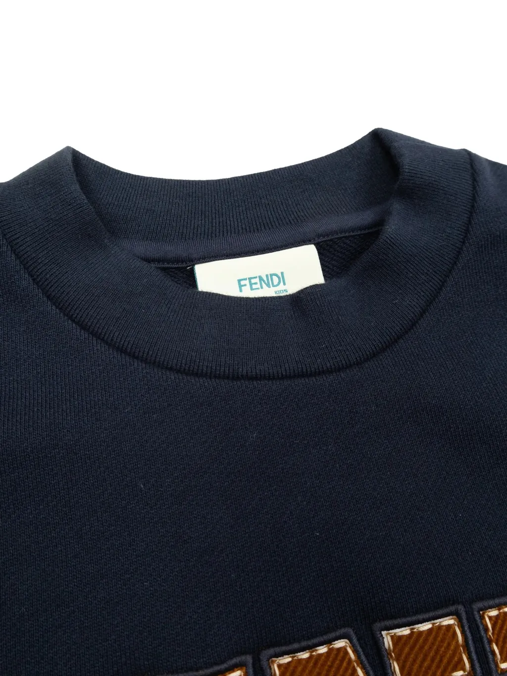 Fendi Kids Logo Embroidered Sweatshirt