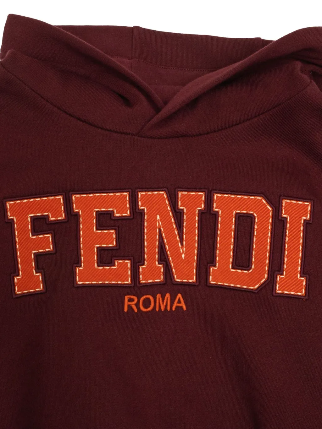 Fendi Kids Logo Embroidered Hoodie
