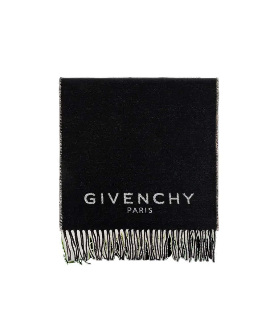 Givenchy Logo Intarsia Knit Scarf
