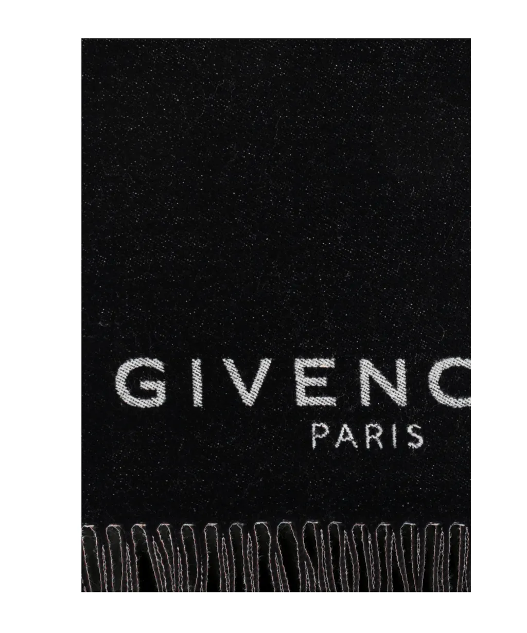 Givenchy Logo Intarsia Knit Scarf
