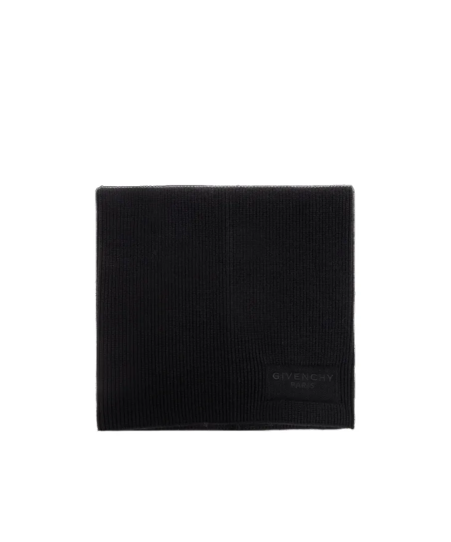 Givenchy Paris Logo Embroidered Scarf