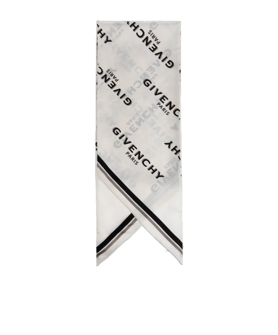 Givenchy Paris Logo Monogram Printed Scarf