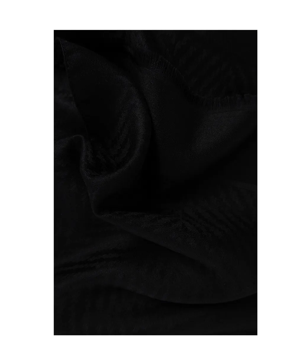 Givenchy Paris Logo Printed Frayed Edge Scarf