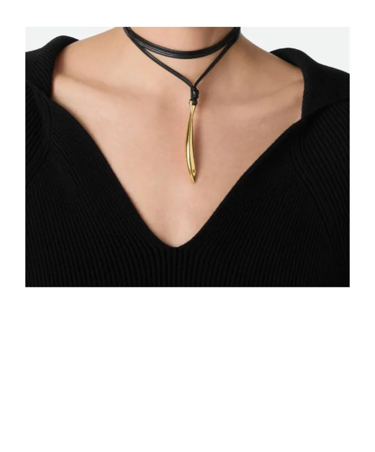 Sardine Leather Necklace