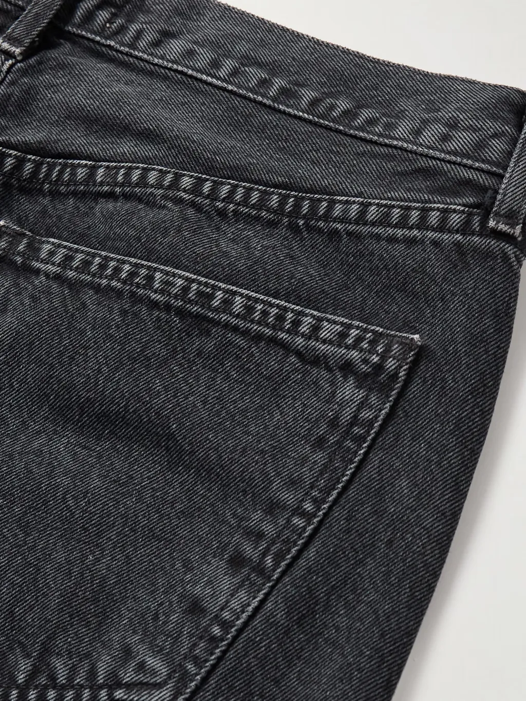 Low-Rise Straight-Leg Denim Trousers