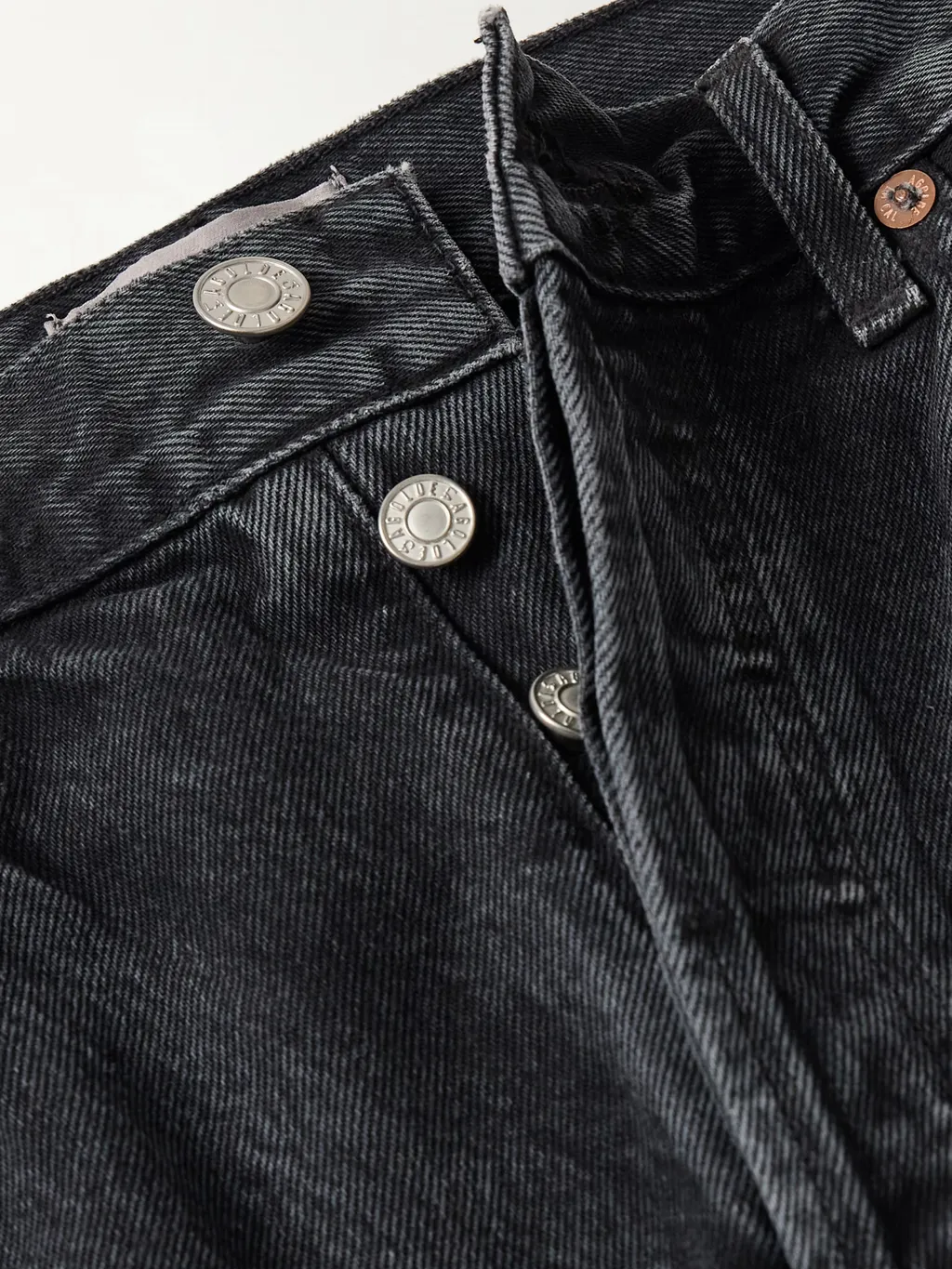 Low-Rise Straight-Leg Denim Trousers