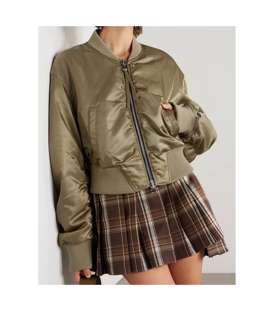 Zippered Long Sleeve Casual Jacket