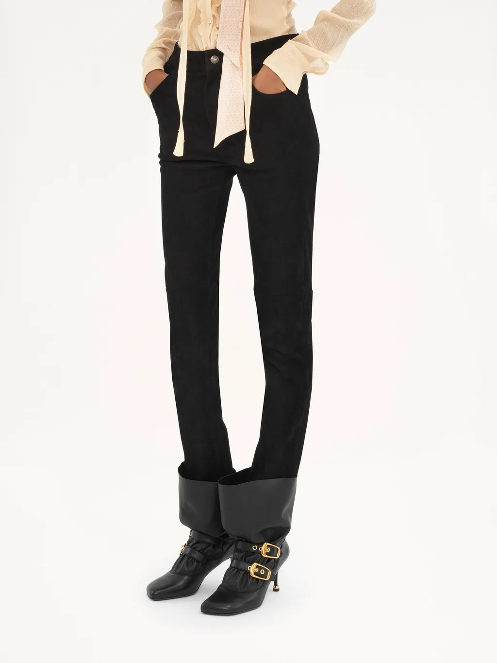 Belt-Loop Casual Pants