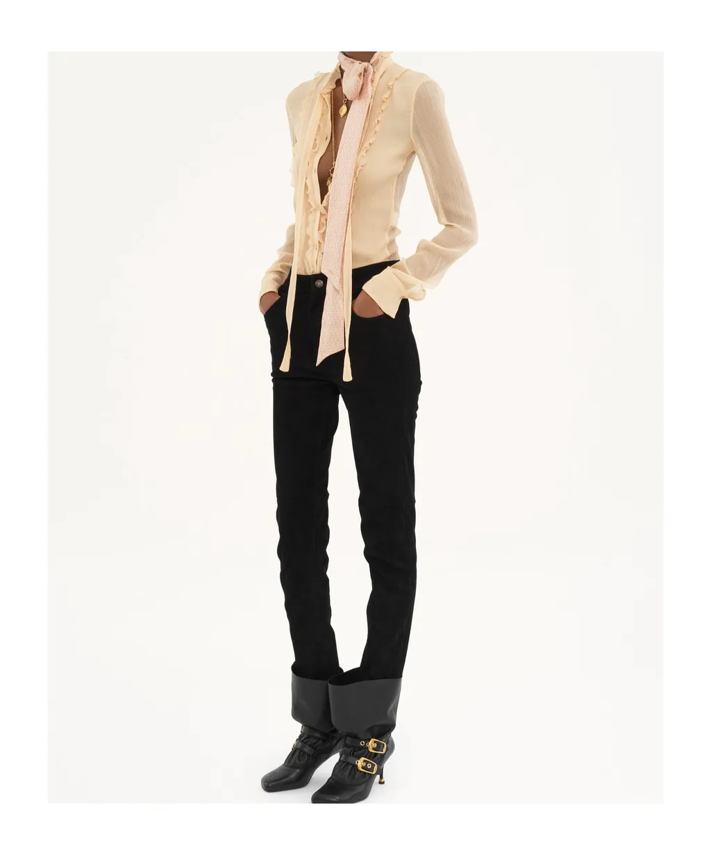 Belt-Loop Casual Pants
