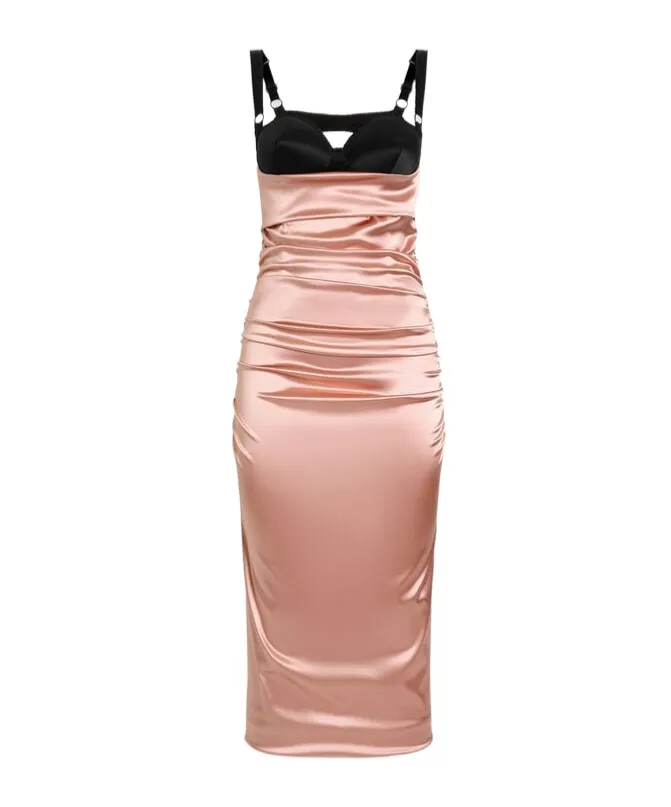 Gathered Midi Dress