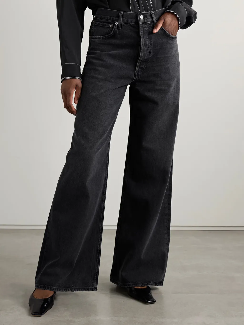 High Waist Straight Jeans