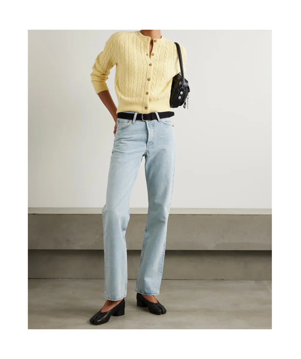 High Waist Straight Jeans