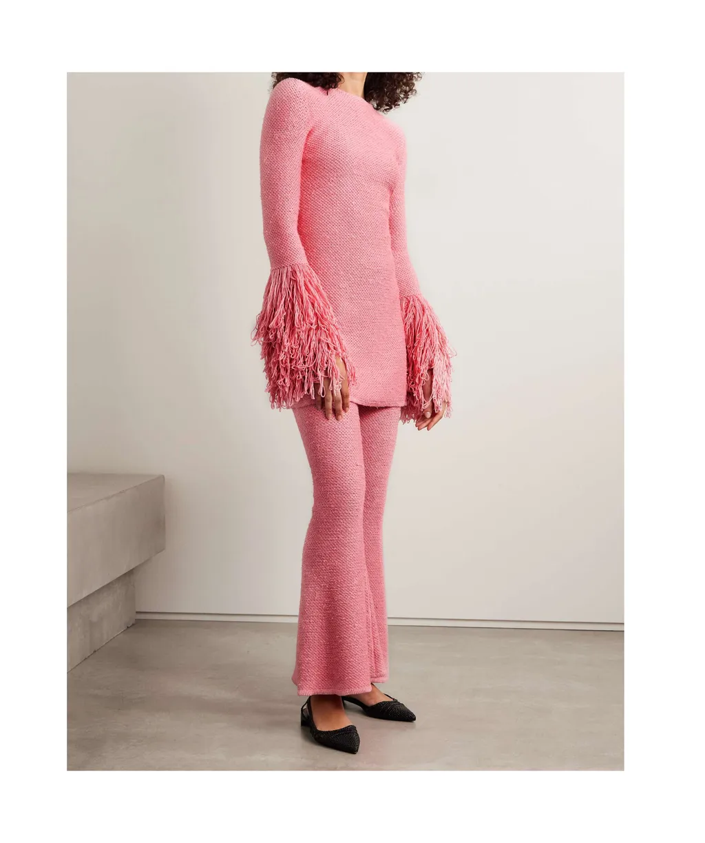 Long Sleeve Tassel Dress