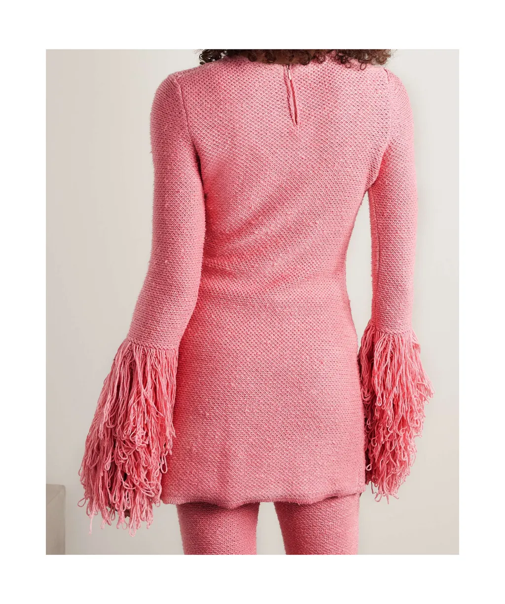 Long Sleeve Tassel Dress
