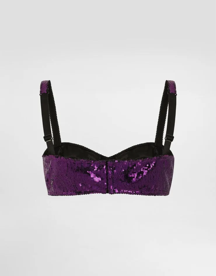 Sequinned Bra