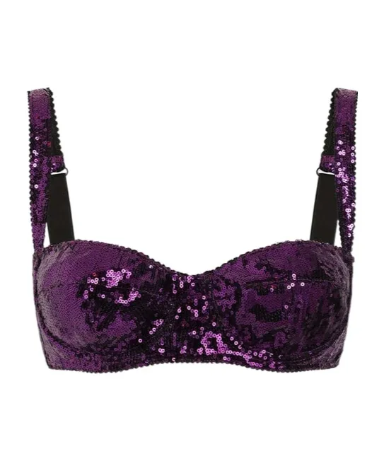 Sequinned Bra