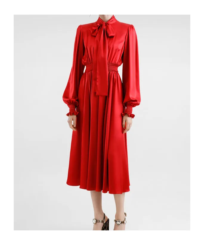 Silk Midi Dress