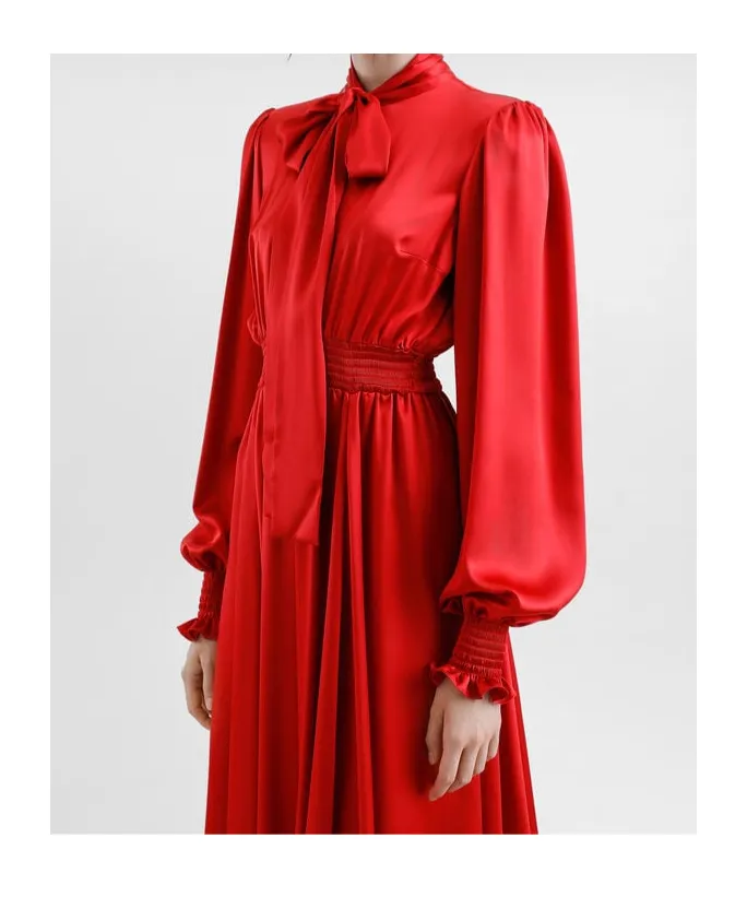 Silk Midi Dress