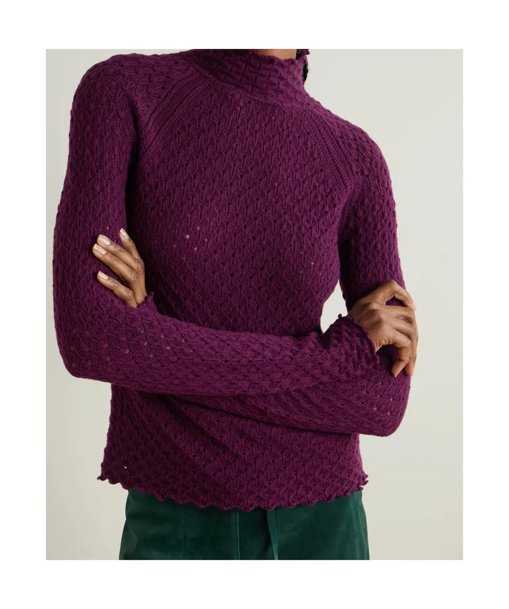Twisted Turtleneck Sweater