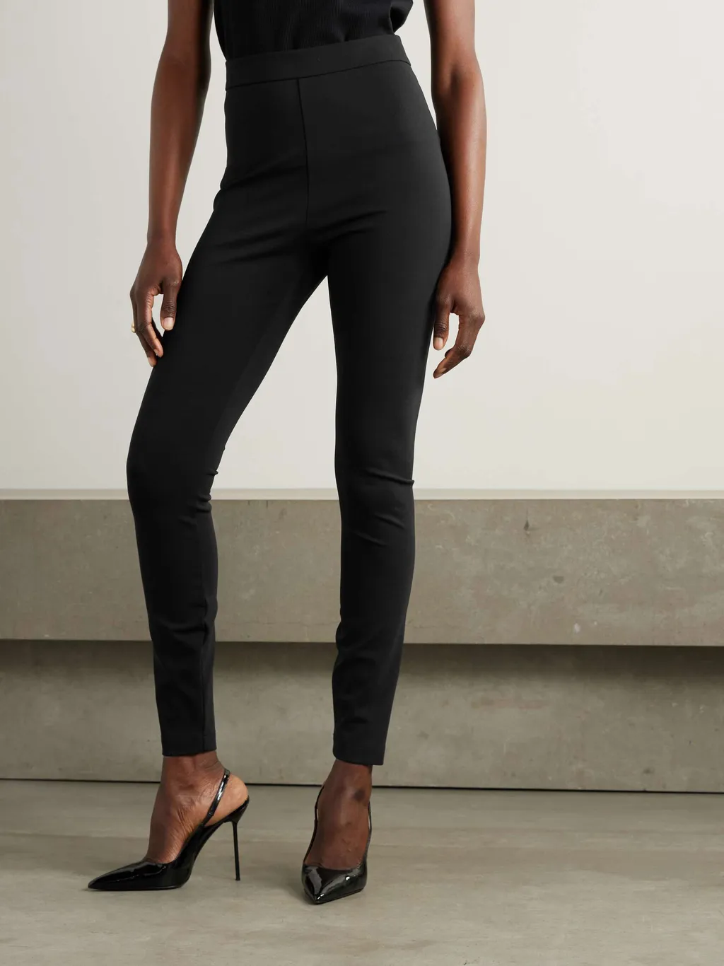 Slim-Cut Tailored Trousers