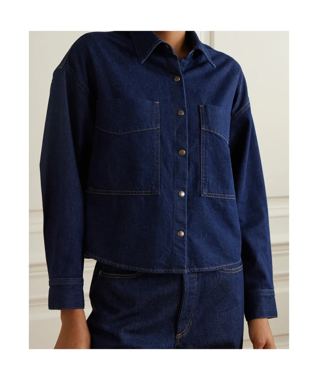 Snap Button Denim Shirt