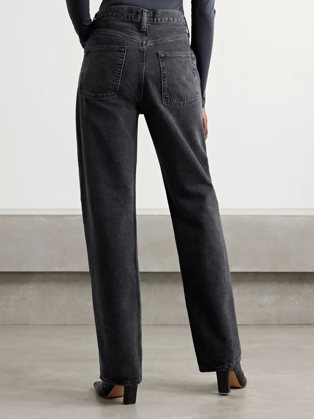 High Waist Straight Jeans
