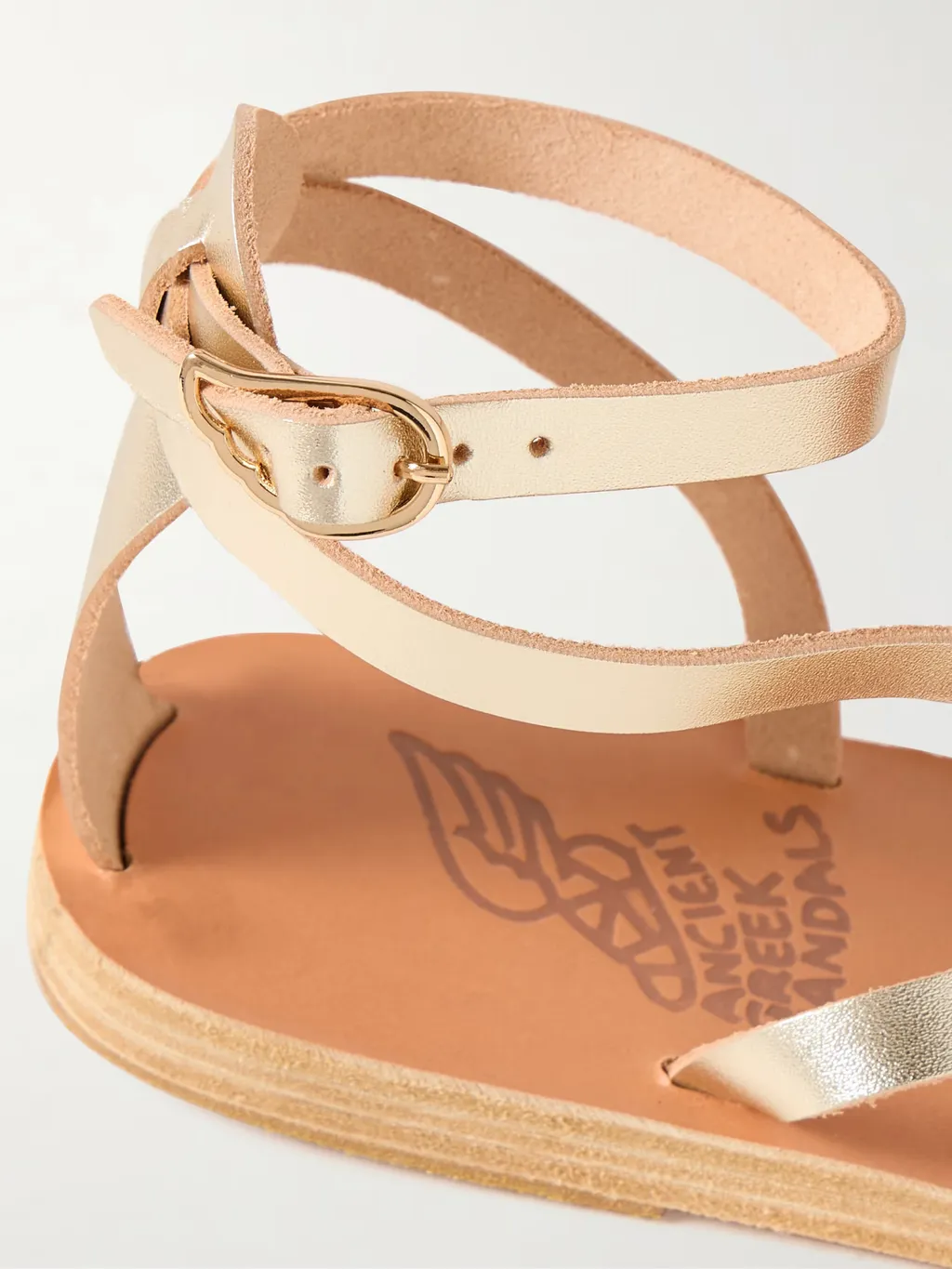 Round-Toe Flat Sandals
