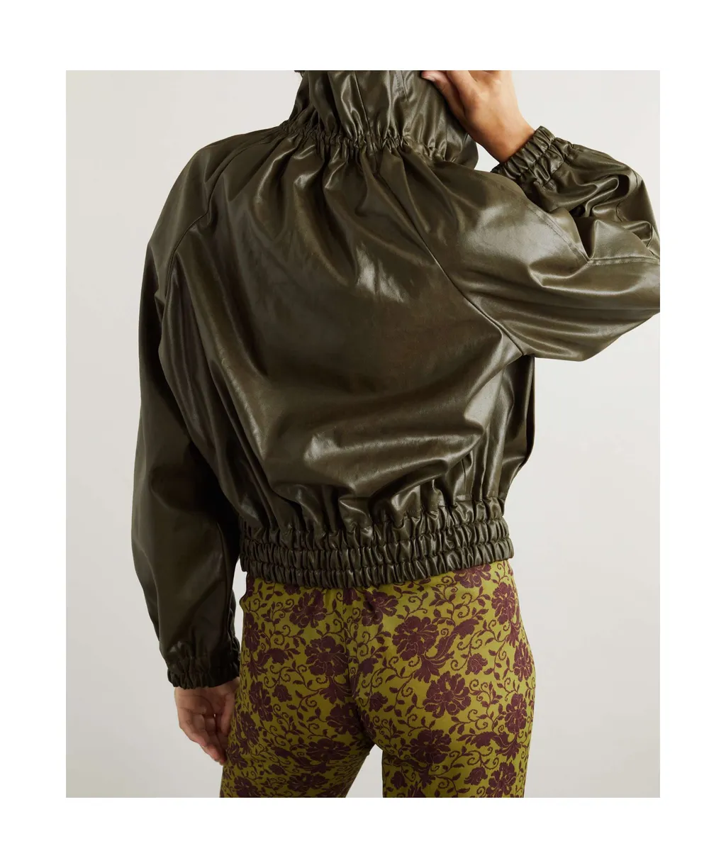 Long Sleeve Leather Jacket