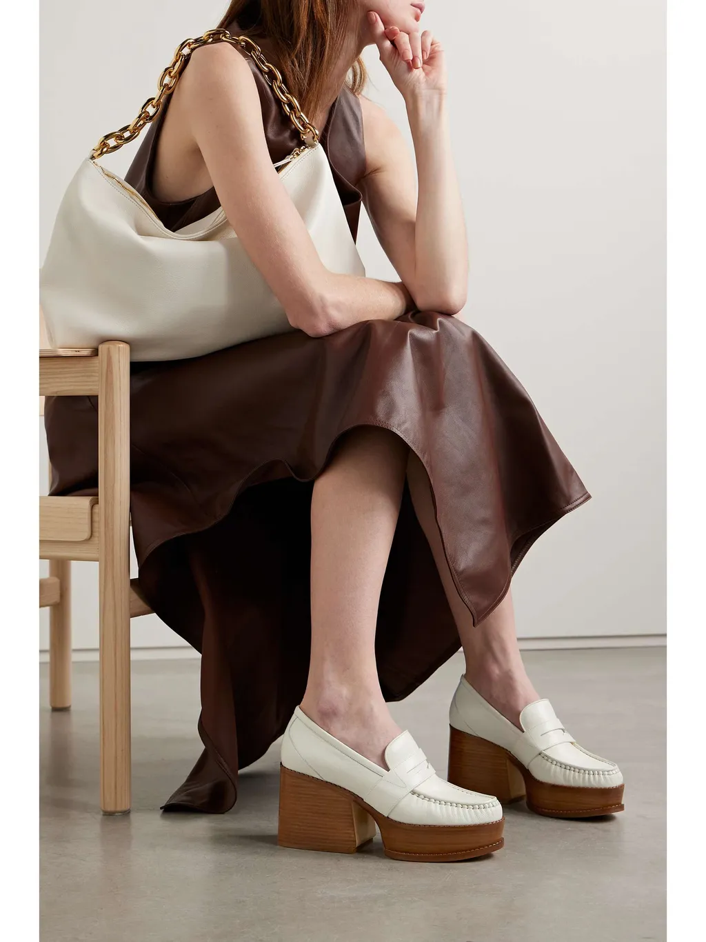 Thick-Soled Loafers