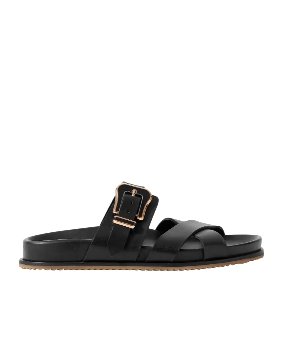 Circe Leather Slides