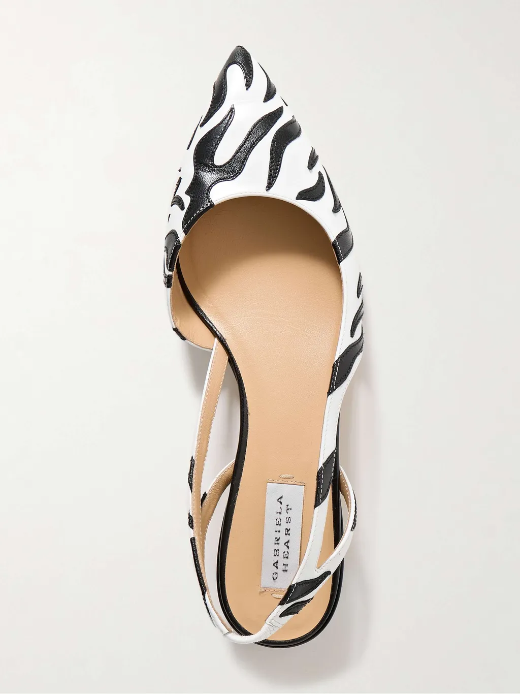 Delia AppliquÉD Leather Slingback Pumps