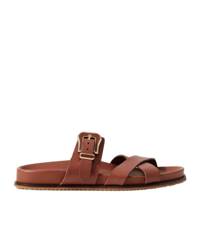 Round Toe Flat Sandals
