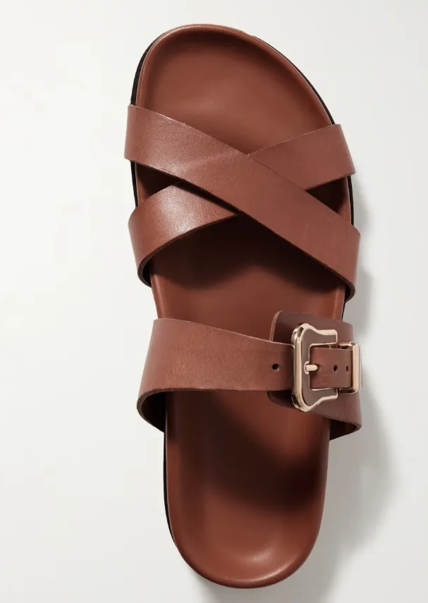 Round Toe Flat Sandals
