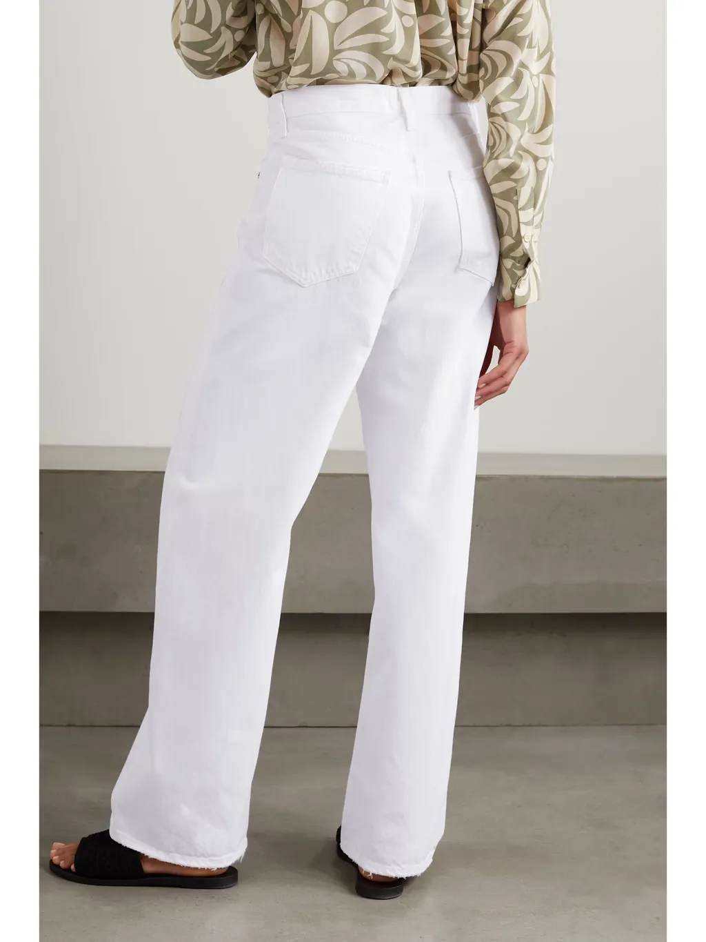 Denim Trousers With Belt Loops