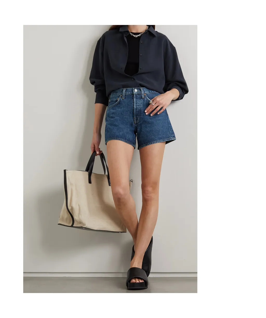 High Waist Denim Shorts