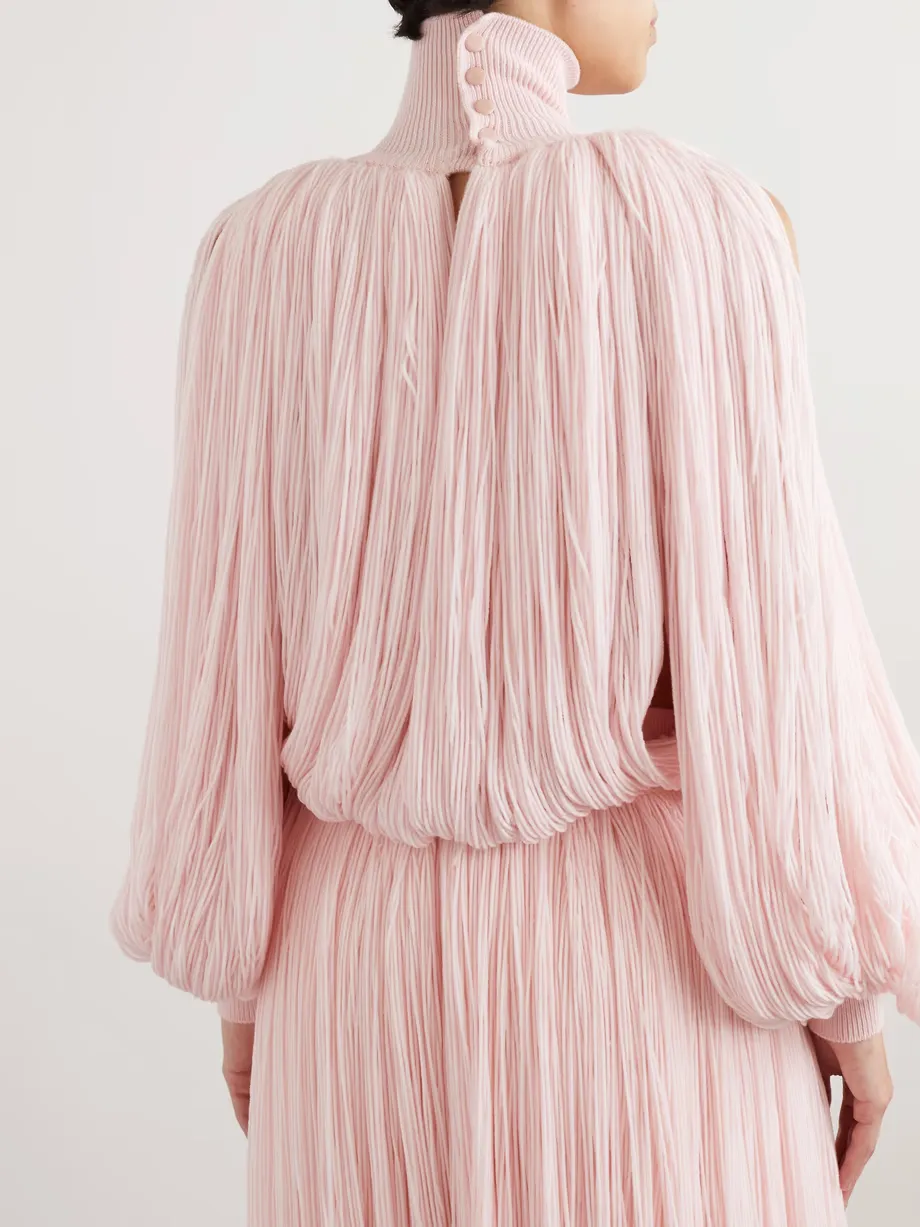 Fringed Turtleneck Sweater
