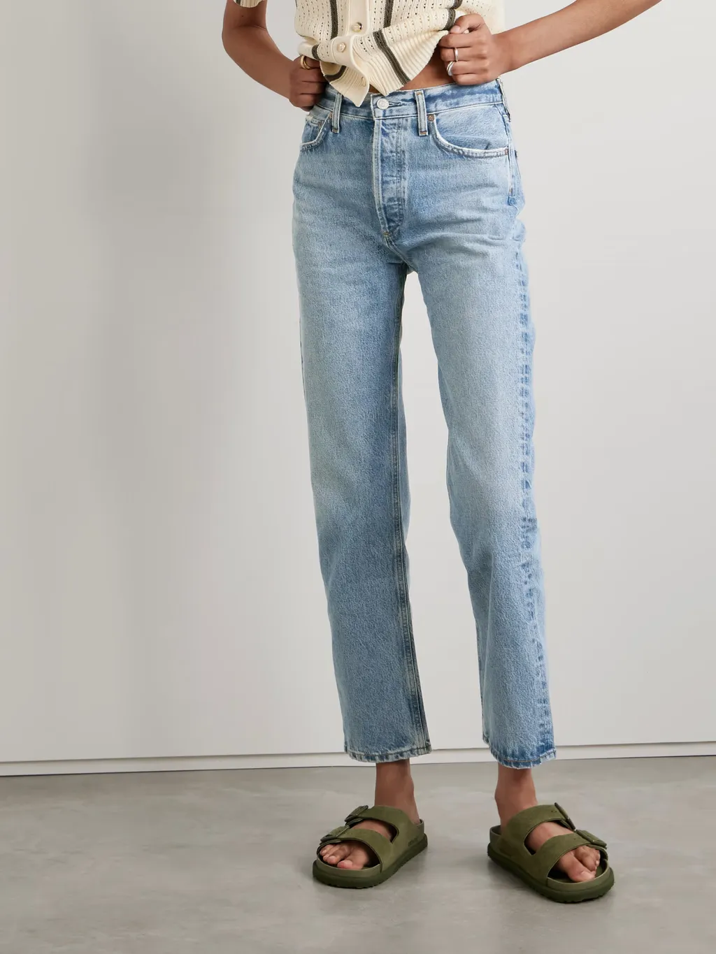 High Waist Straight Jeans