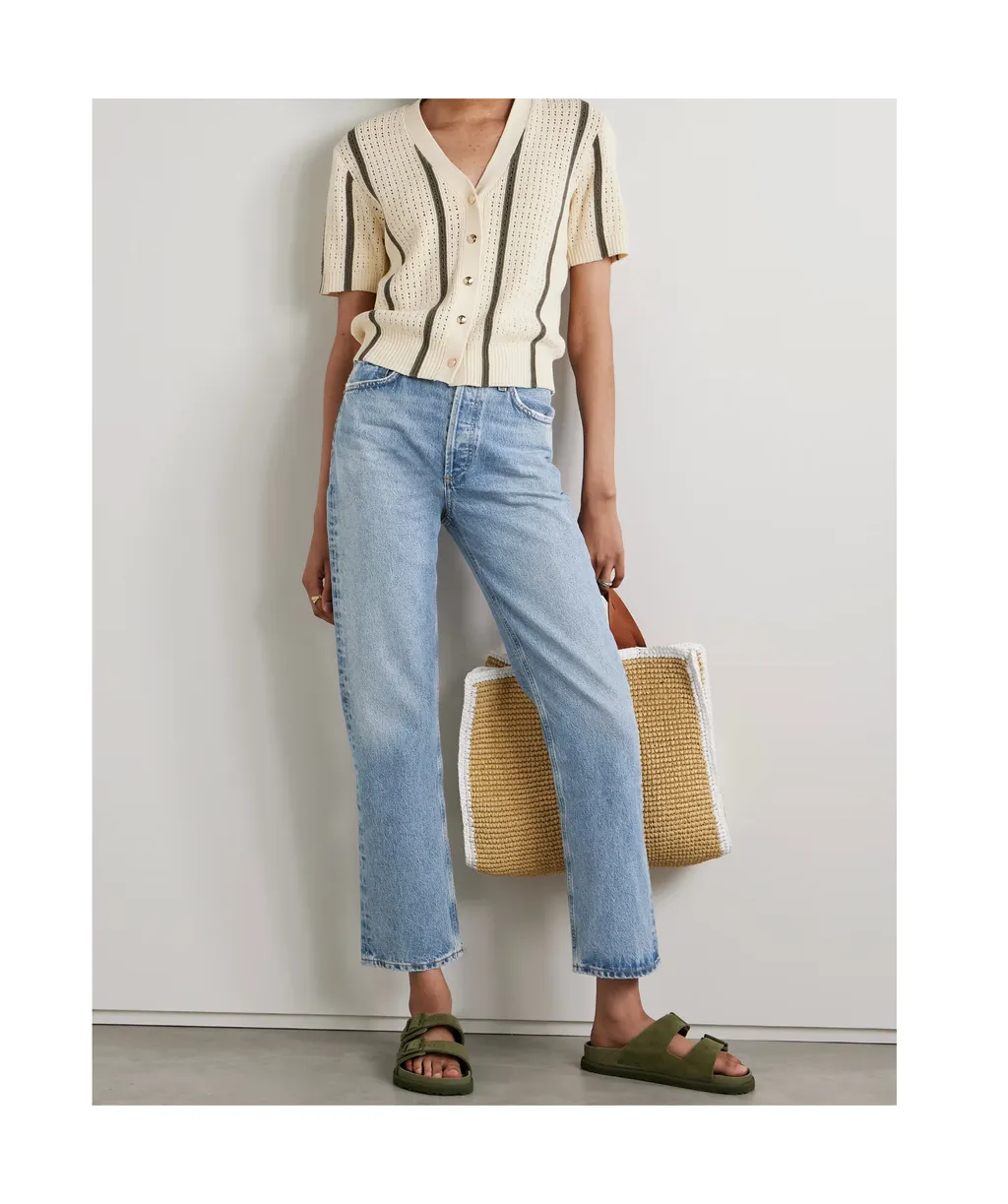 High Waist Straight Jeans
