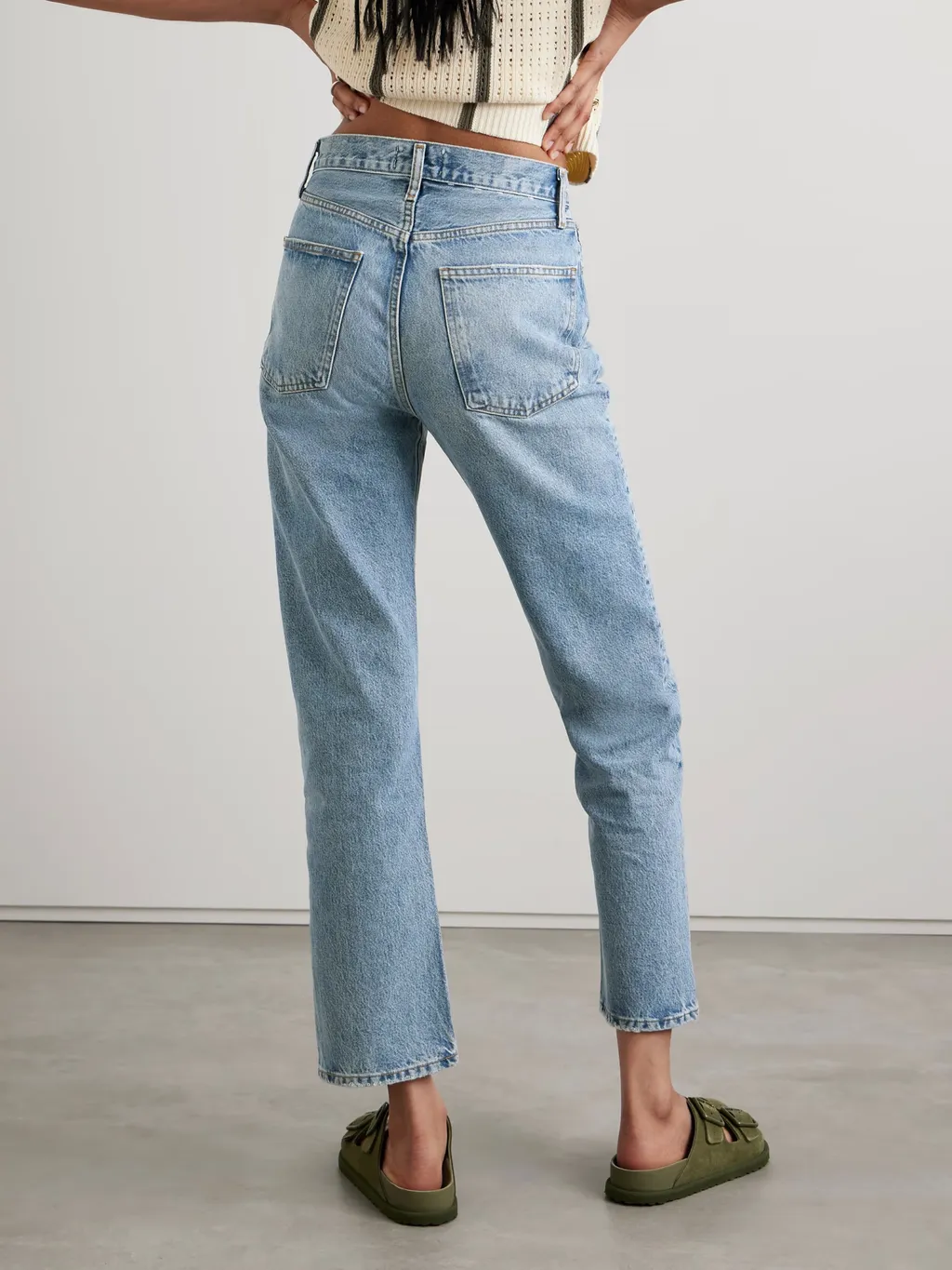High Waist Straight Jeans