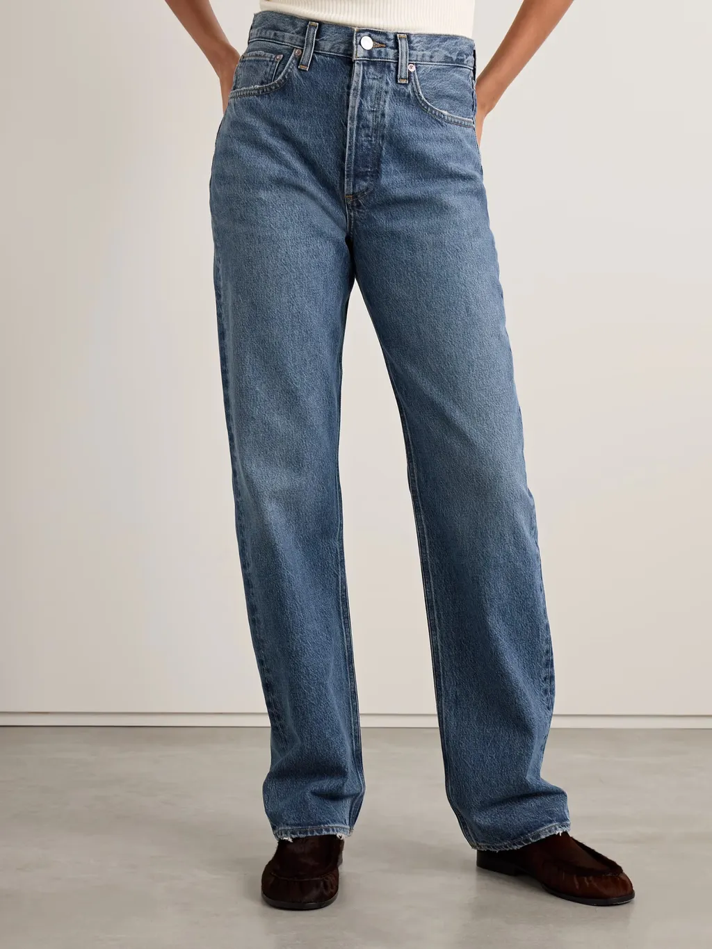 High Waist Straight Jeans