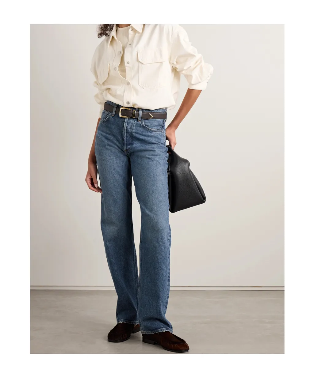 High Waist Straight Jeans