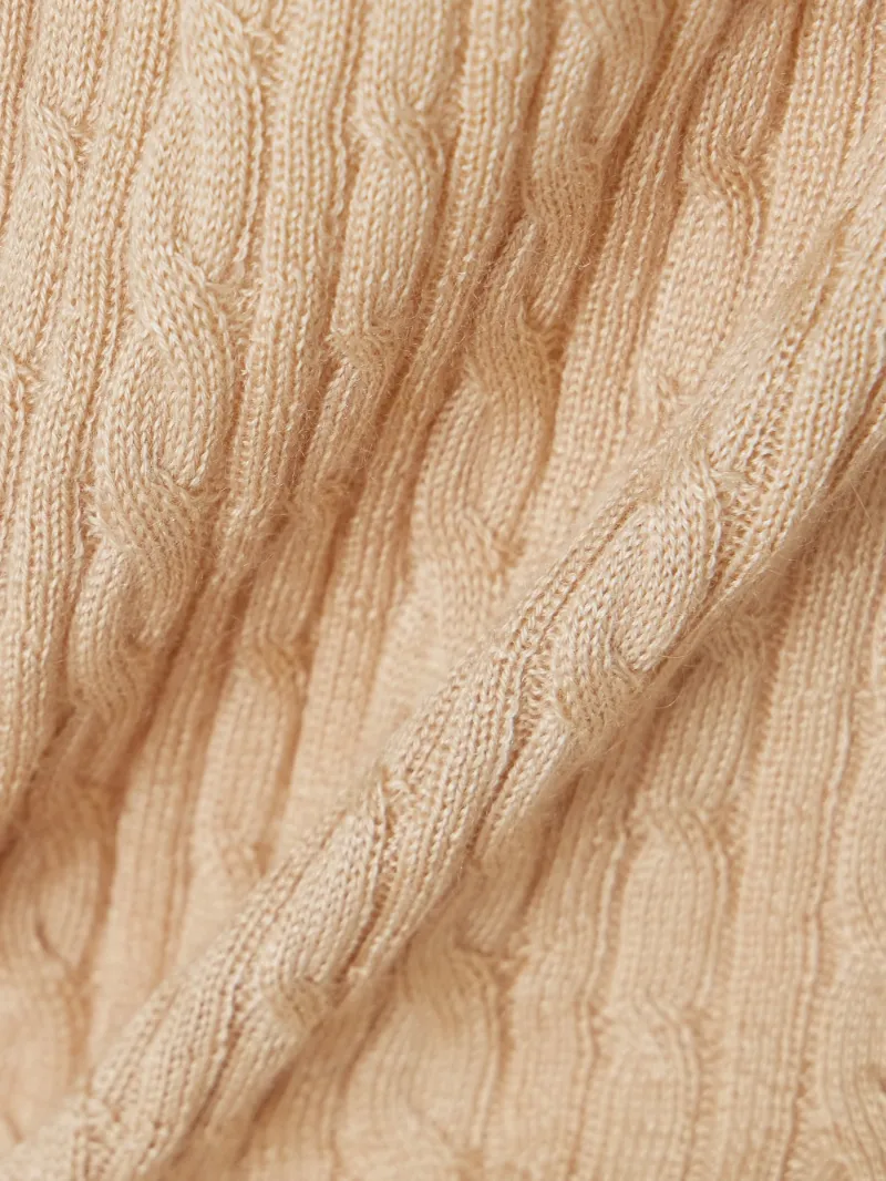 Rimella Cable-Knit Cashmere And Silk-Blend Top