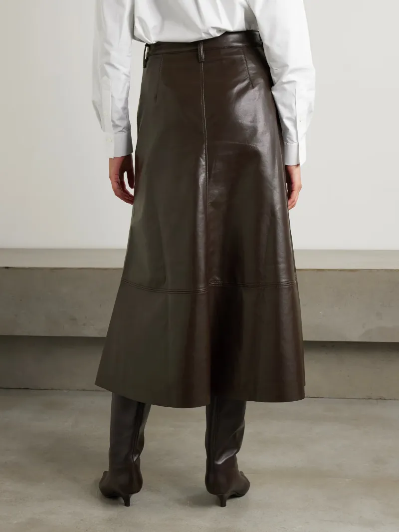 Belt Loop Midi Skirt