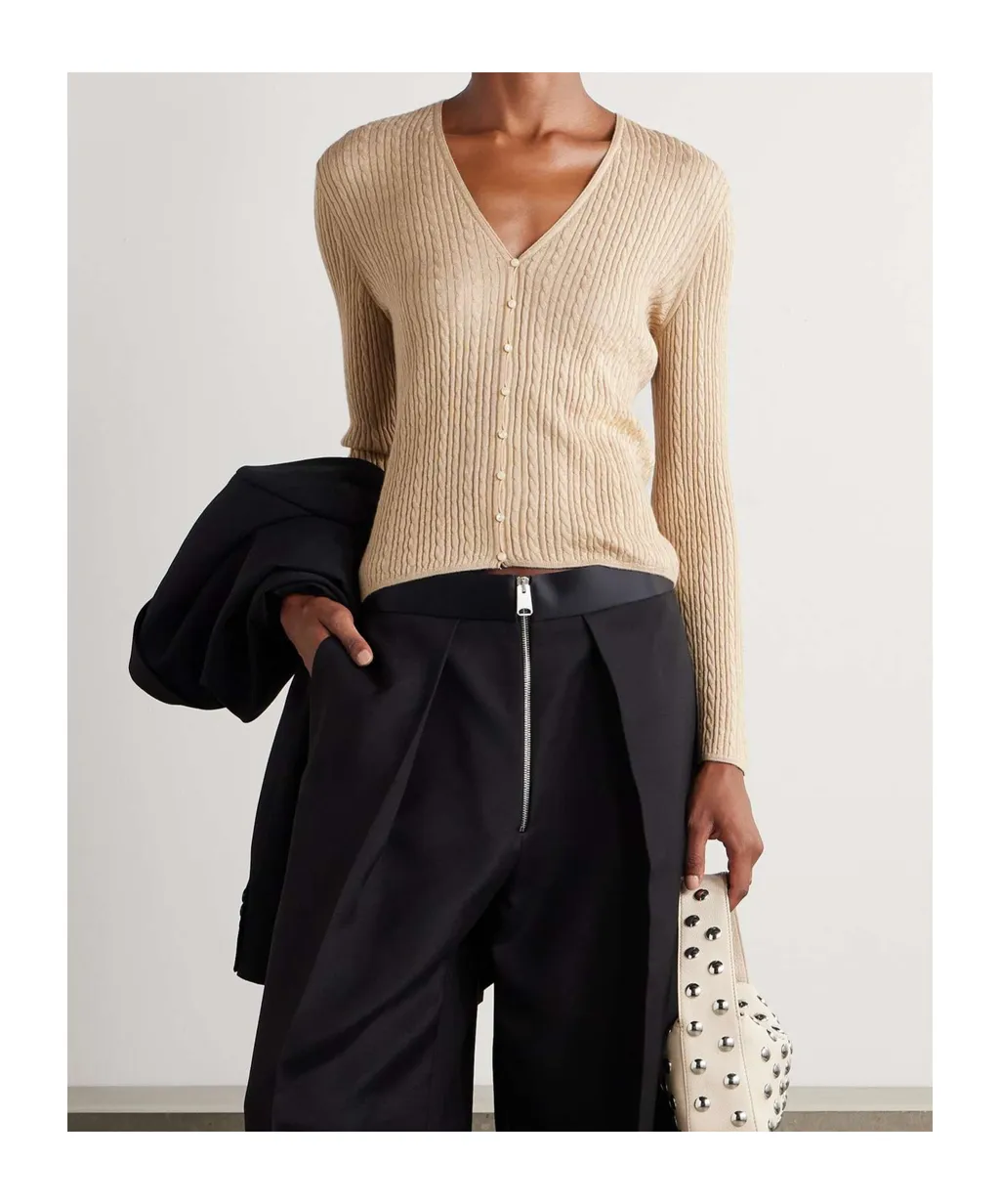 Twisted Knitted Cardigan