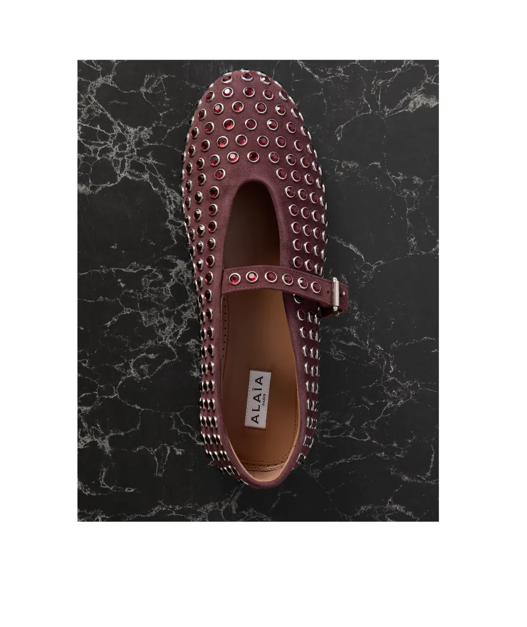 Crystal Embellished Ballet Flats
