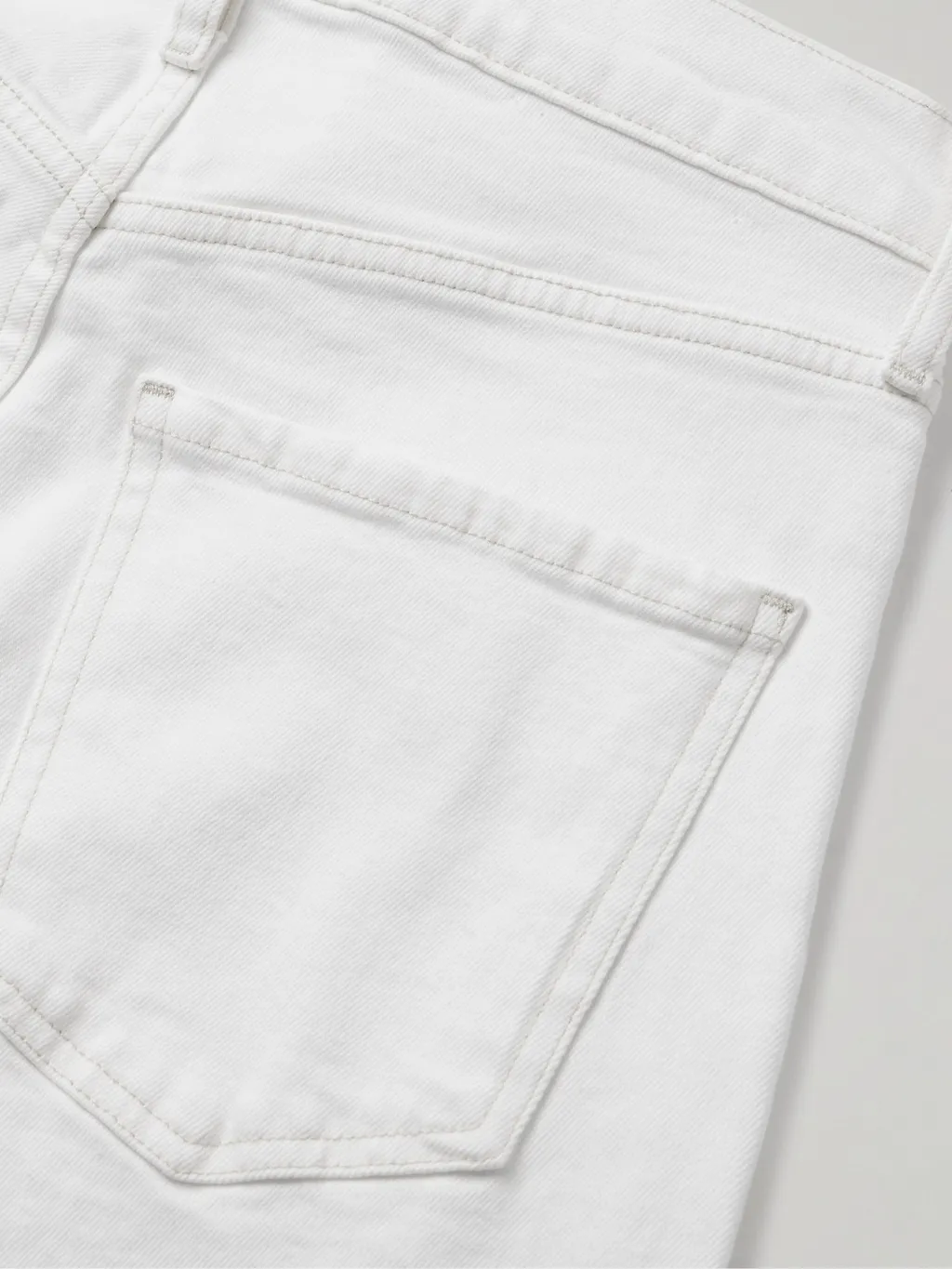 High-Waist Wide-Leg Denim Trousers