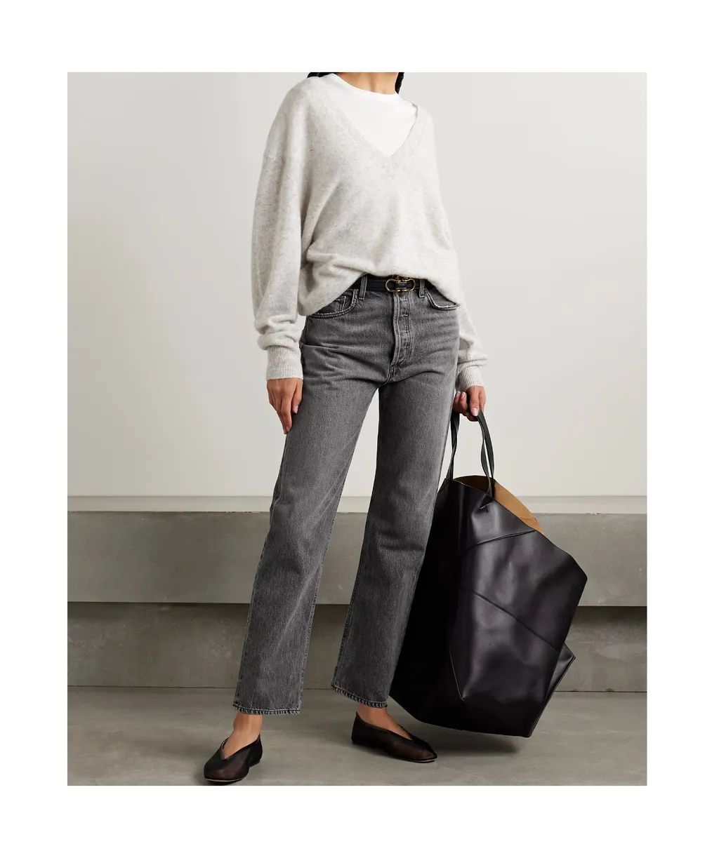 High Waist Straight Jeans