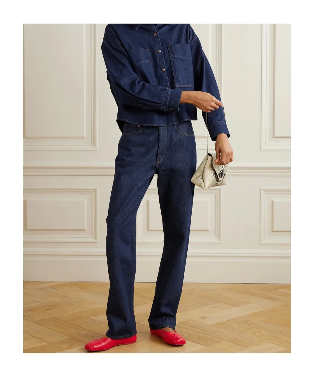 High Waist Straight Jeans
