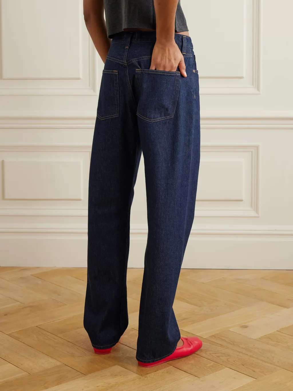 High Waist Straight Jeans